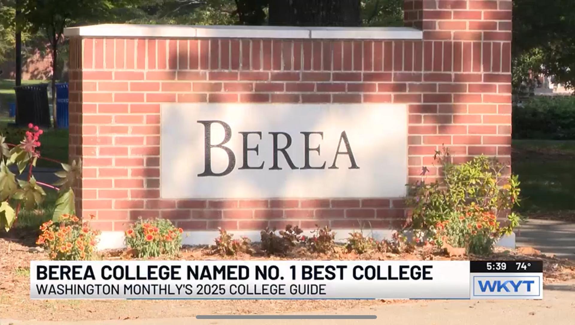 Berea College recognized for holistic approach to education